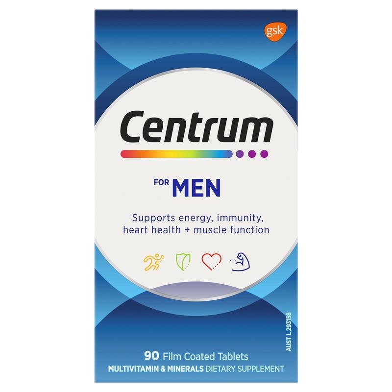 Viên bổ sung vitamin và khoáng chất cho nam giới Centrum For Men Viên bổ sung vitamin và khoáng chất cho nam giới Centrum For Men