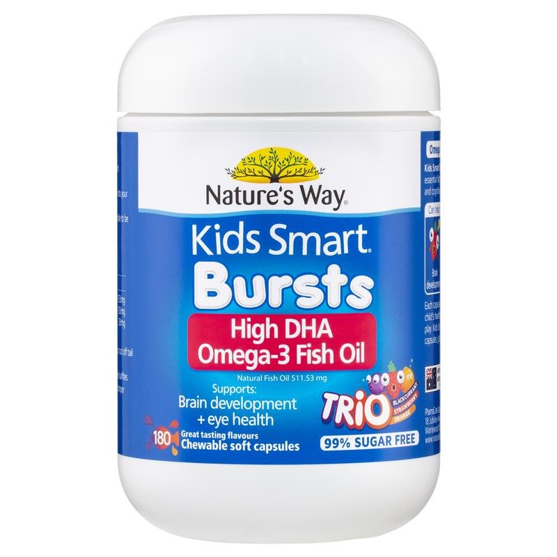 Nature's Way Kids Smart Omega-3 Fish Oil Trio - Bổ sung Omega 3 cho bé Nature's Way Kids Smart Omega-3 Fish Oil Trio - Bổ sung Omega 3 cho bé