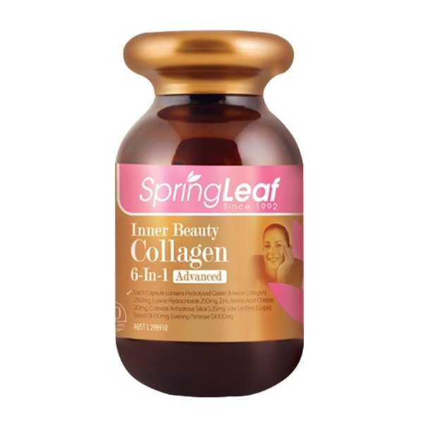 Viên uống Collagen 6 in 1 Spring Leaf Inner Beauty chính hãng của Úc Viên uống Collagen 6 in 1 Spring Leaf Inner Beauty chính hãng của Úc