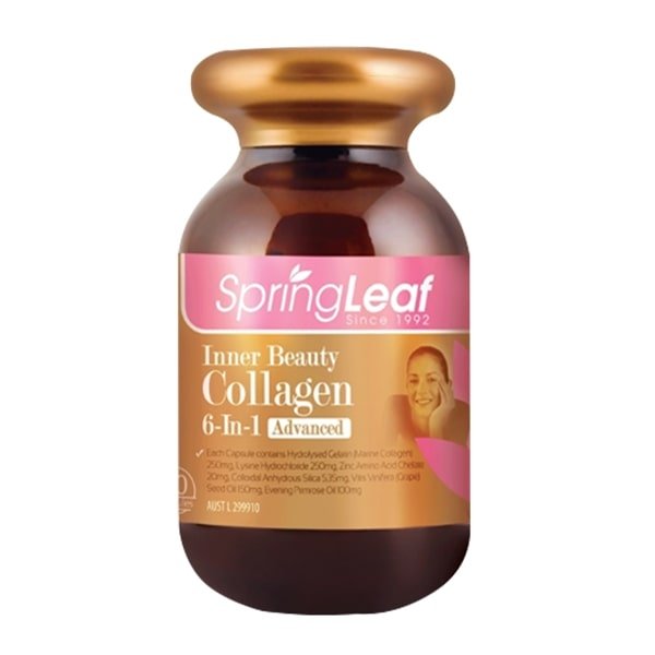 Viên uống Collagen 6 in 1 Spring Leaf Inner Beauty chính hãng của Úc Viên uống Collagen 6 in 1 Spring Leaf Inner Beauty chính hãng của Úc