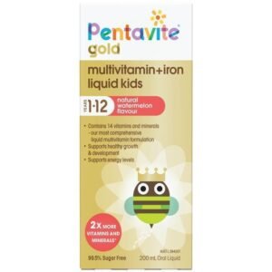 Thuốc bổ sung vitamin và sắt cho trẻ từ 1 đến 12 tuổi - Pentavite Liquid Multivitamins with Iron for Kids (100ml) Thuốc bổ sung vitamin và sắt cho trẻ từ 1 đến 12 tuổi - Pentavite Liquid Multivitamins with Iron for Kids (100ml)
