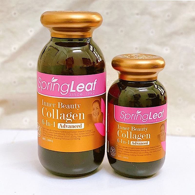 Viên uống Collagen 6 in 1 Spring Leaf Inner Beauty chính hãng của Úc Viên uống Collagen 6 in 1 Spring Leaf Inner Beauty chính hãng của Úc