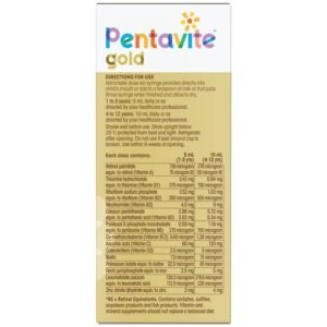 Thuốc bổ sung vitamin và sắt cho trẻ từ 1 đến 12 tuổi - Pentavite Liquid Multivitamins with Iron for Kids (100ml) Thuốc bổ sung vitamin và sắt cho trẻ từ 1 đến 12 tuổi - Pentavite Liquid Multivitamins with Iron for Kids (100ml)