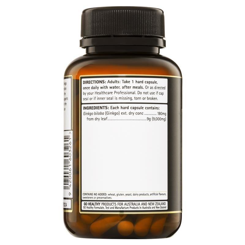 Viên uống bổ não Go Ginkgo 9000 Go Healthy hộp 60 viên Viên uống bổ não Go Ginkgo 9000 Go Healthy hộp 60 viên
