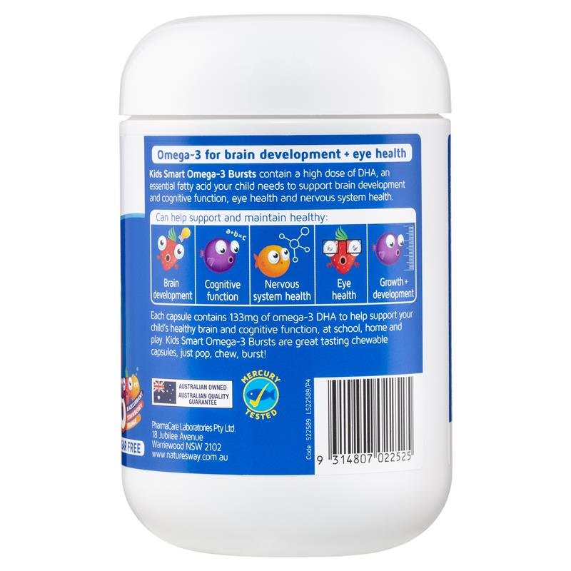 Nature's Way Kids Smart Omega-3 Fish Oil Trio - Bổ sung Omega 3 cho bé Nature's Way Kids Smart Omega-3 Fish Oil Trio - Bổ sung Omega 3 cho bé