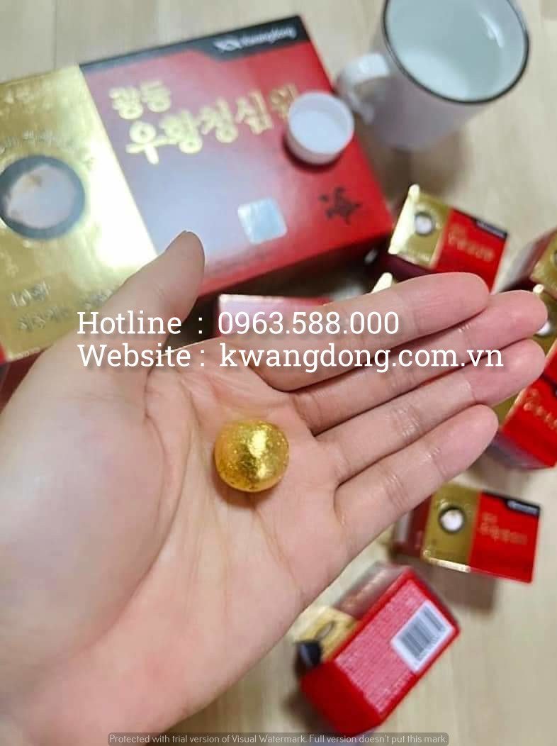 An cung tổ kén Kwangdong hộp 10 viên với các viên bên trong
