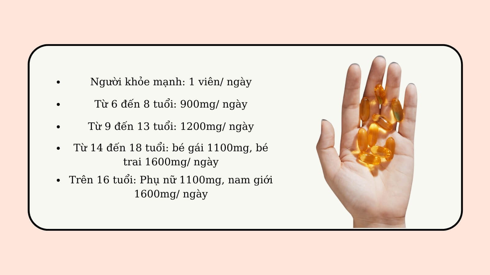 Bảng hướng dẫn liều lượng Omega 3 phù hợp theo độ tuổi và tình trạng sức khỏe