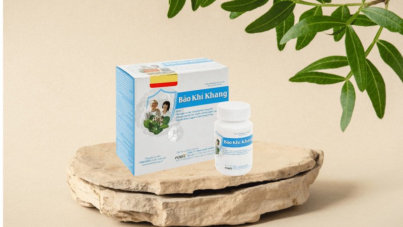 Bao bì thực phẩm chức năng bổ phổi Bảo Khí Khang giúp giảm ho và tiêu đờm hiệu quả.