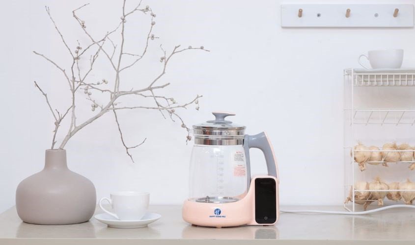 Bình đun nước pha sữa Gluck Baby HAP20, hỗ trợ pha sữa cho người ốm đúng nhiệt độ