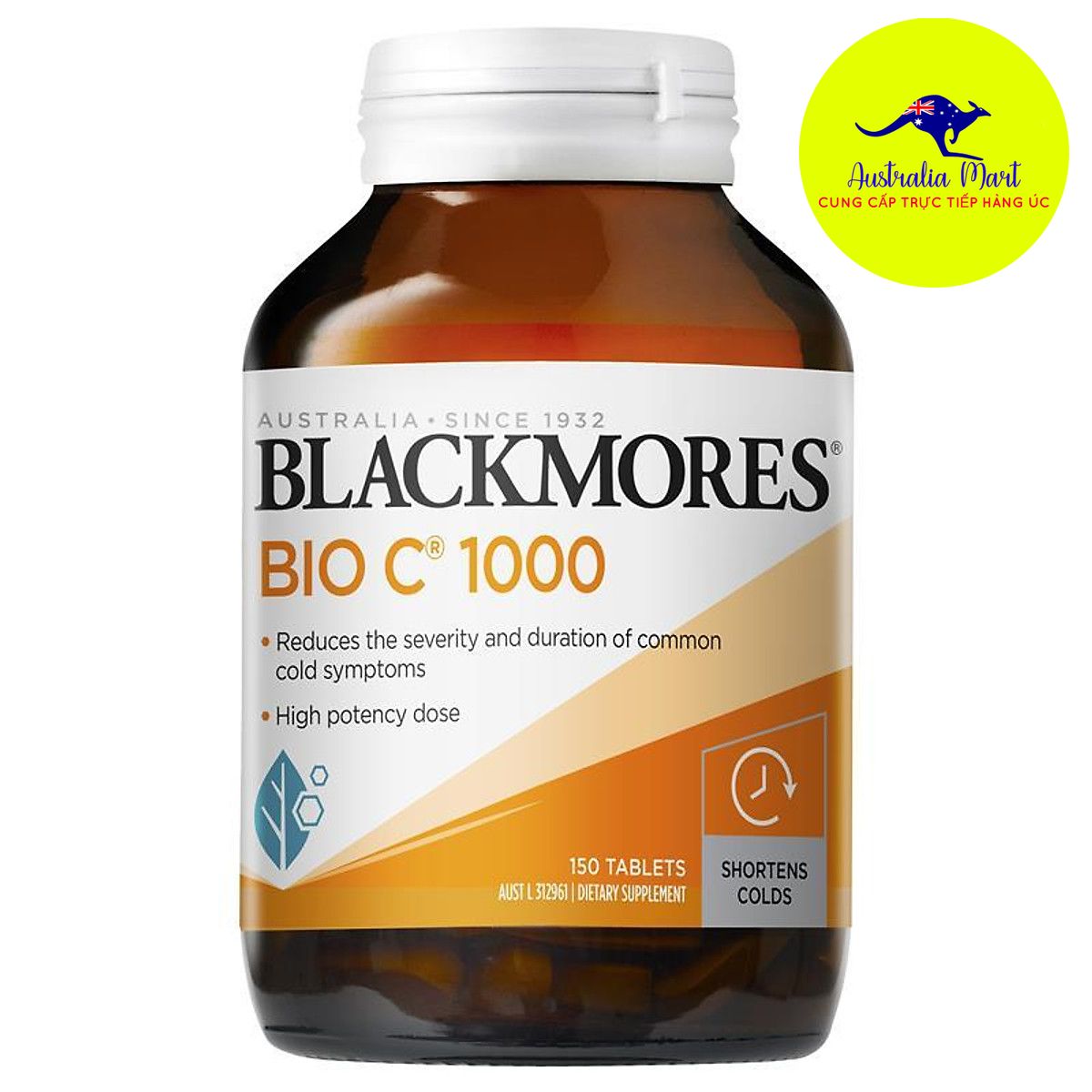 Blackmores Bio C 1000mg - Viên uống bổ sung Vitamin C (150 viên) Blackmores Bio C 1000mg - Viên uống bổ sung Vitamin C (150 viên)