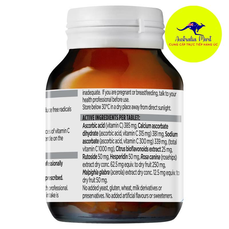 Blackmores Bio C 1000mg - Viên uống bổ sung Vitamin C (150 viên) Blackmores Bio C 1000mg - Viên uống bổ sung Vitamin C (150 viên)