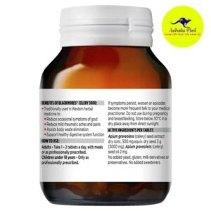 Blackmores Celery 3000 - Viên uống phòng ngừa và hỗ trợ điều trị Gout (50 viên)