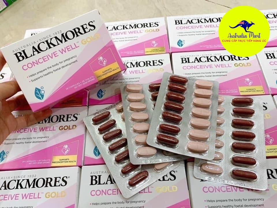 Blackmores Conceive Gold Well - Viên uống hỗ trợ tăng cường khả năng thụ thai (56 viên)