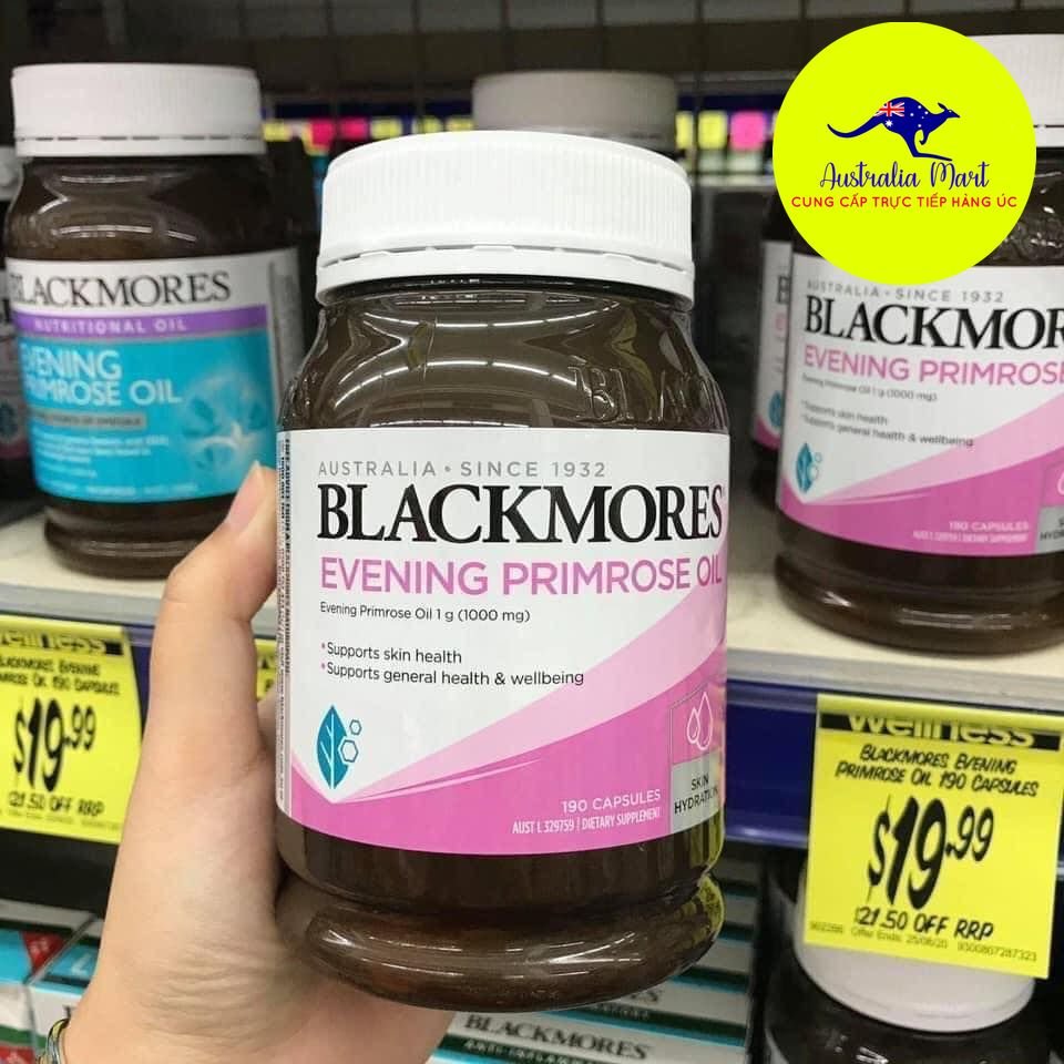 Blackmores Evening Primrose Oil - Viên uống tinh dầu hoa anh thảo (190 viên)