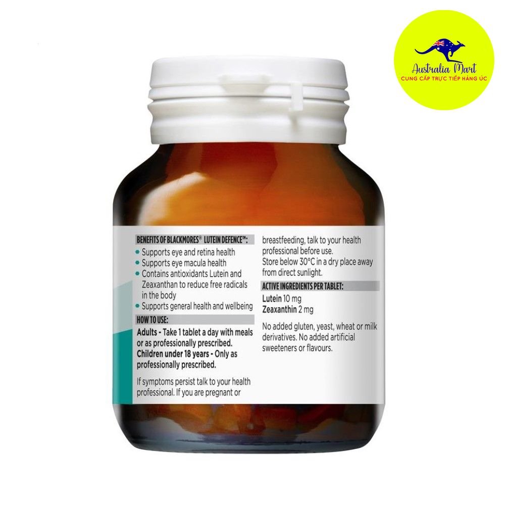 Viên uống Blackmores Lutein Defence (60 viên) Viên uống Blackmores Lutein Defence (60 viên)
