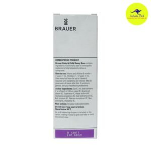 Siro trị sổ mũi cho bé Brauer Baby & Child Runny Nose Relief