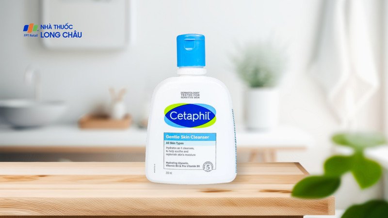 Chai sữa rửa mặt Cetaphil Gentle Cleanser dung tích 250ml, an toàn cho mọi loại da