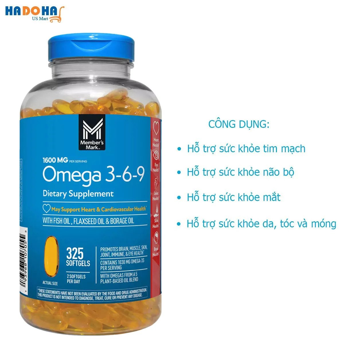 Công dụng của viên uống dầu cá Omega 3-6-9 của Mỹ