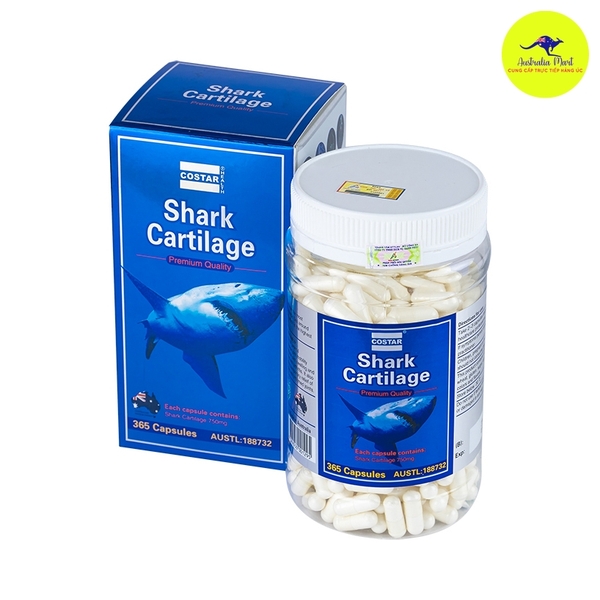 Viên uống Sụn cá mập Shark Cartilage chính hãng - 365 viên/hộp Viên uống Sụn cá mập Shark Cartilage chính hãng - 365 viên/hộp