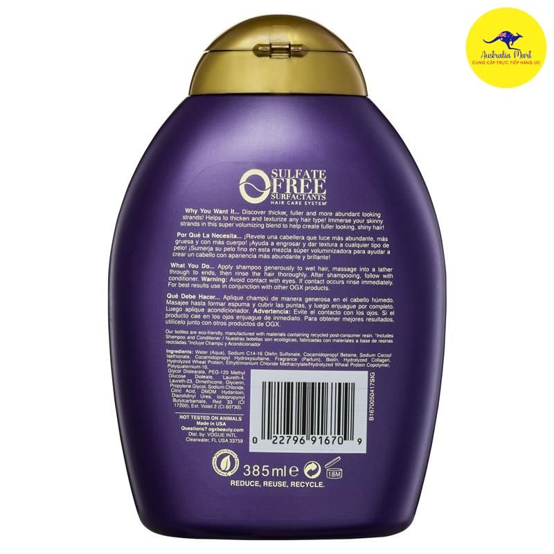 Dầu gội - Biotin Collagen 385ml Dầu gội - Biotin Collagen 385ml