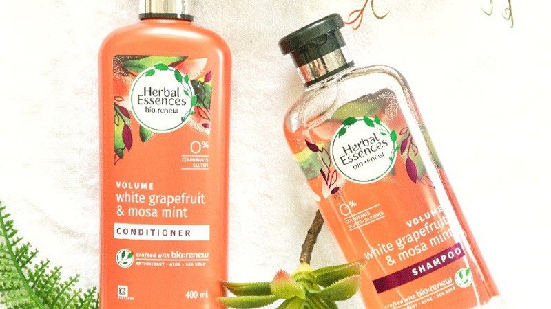 Dầu gội Herbal Essences Bưởi và Bạc Hà cho mái tóc bồng bềnh