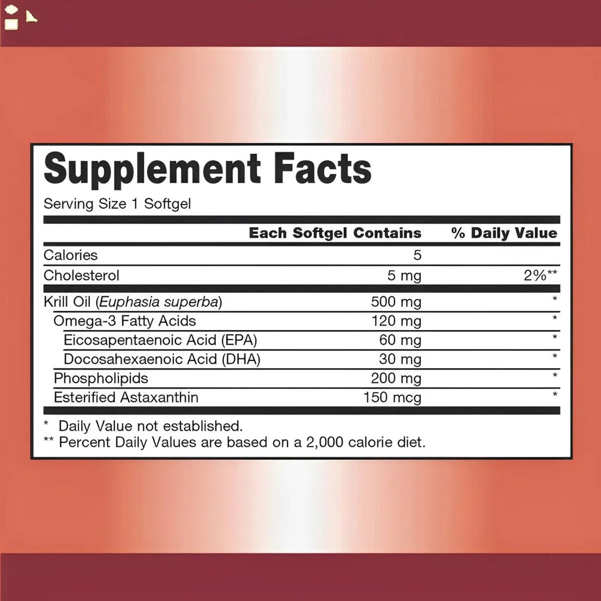 Dầu nhuyễn thể Krill Oil chứa Astaxanthin và Omega-3 ở dạng phospholipid