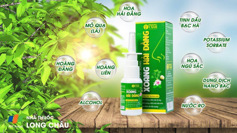 Dung dịch xịt mũi xoang Hải Đăng làm sạch sâu, rửa trôi dịch nhầy, bụi bẩn trong mũi