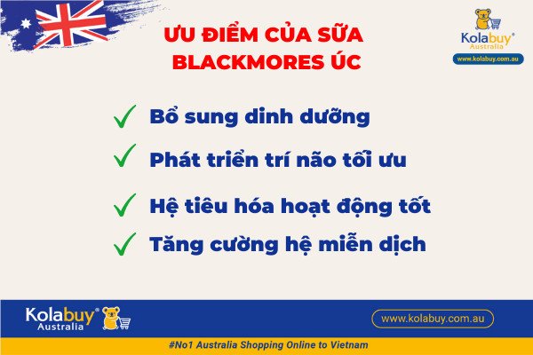 Em bé vui vẻ bên bình sữa Blackmores Úc