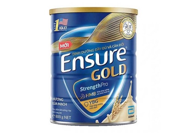 Ensure Gold hương lúa mạch, sản phẩm dinh dưỡng với thành phần sữa Ensure cao cấp cho người cao tuổi
