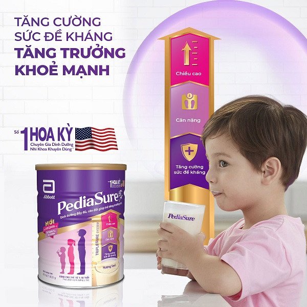 Giá trị dinh dưỡng của sữa Pediasure Úc 1-10 tuổi
