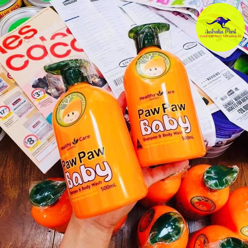healthy-care-all-natural-paw-paw-baby-500ml-5 sữa tắm cho bé