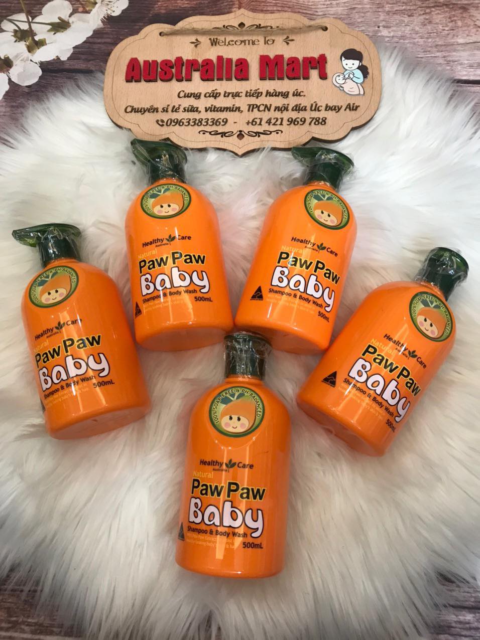 healthy-care-all-natural-paw-paw-baby-500ml-6 sữa tắm cho trẻ