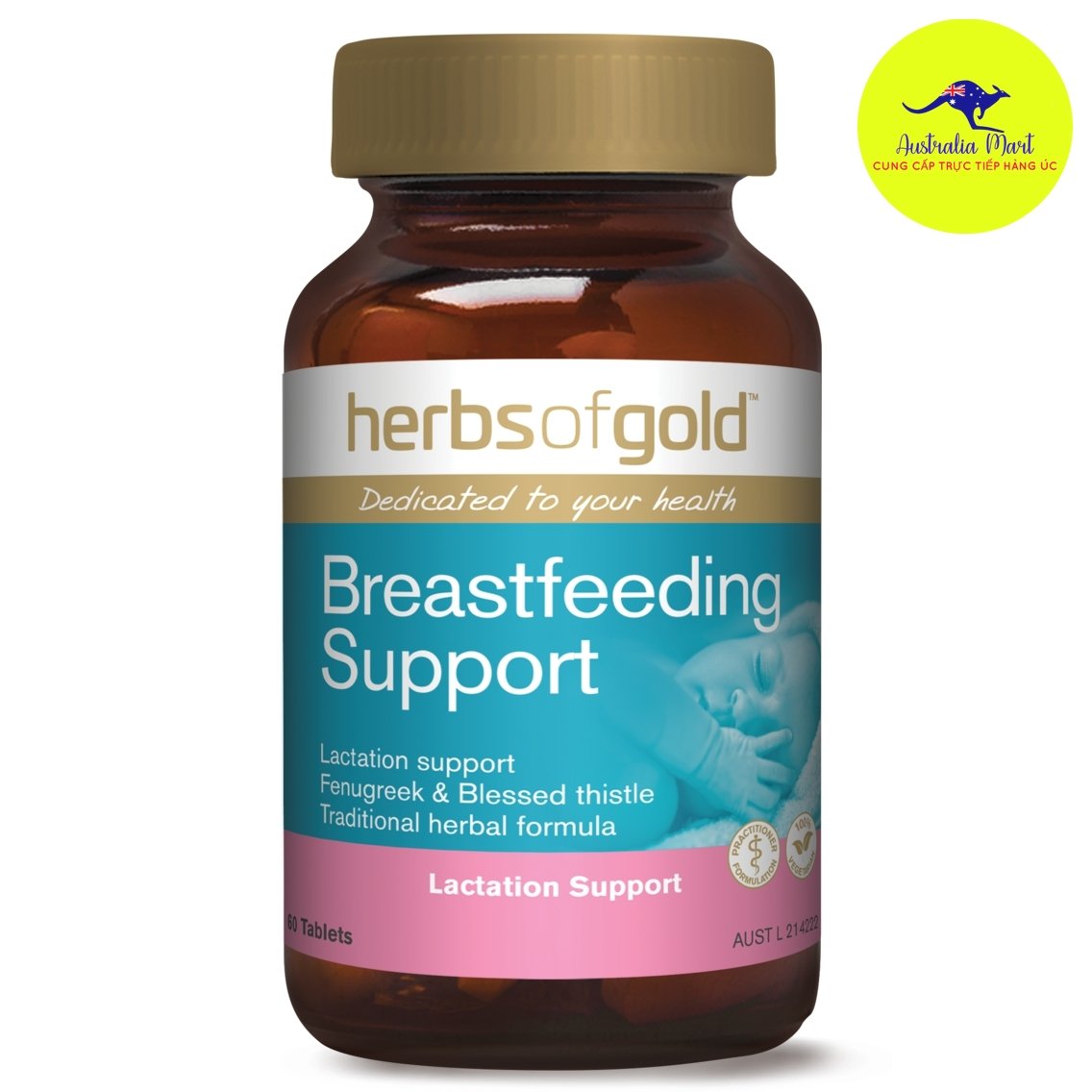 Viên uống lợi sữa Herb Of Gold Breastfeeding Support Viên uống lợi sữa Herb Of Gold Breastfeeding Support