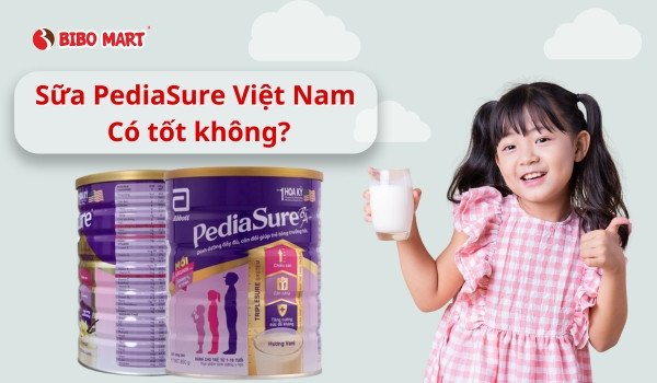 Hình ảnh chung về sữa Pediasure, nổi bật với màu tím đặc trưng và logo Abbott.