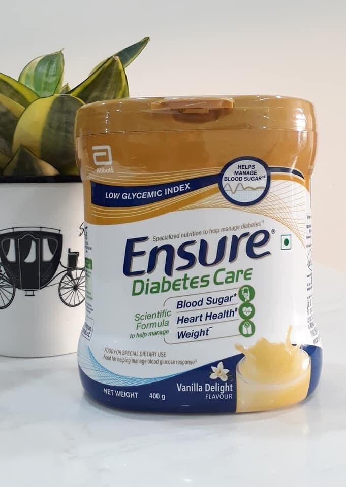 Hộp sữa bột Ensure Diabetes Care, sản phẩm dinh dưỡng cho người tiểu đường