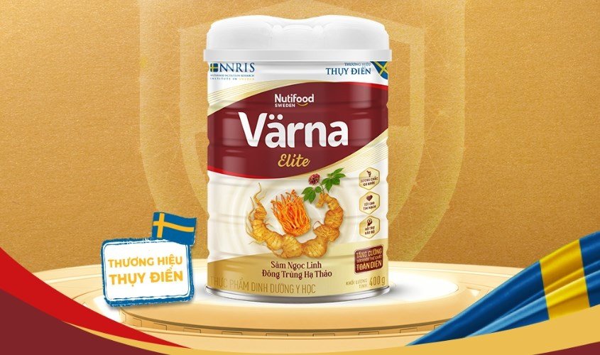 Hộp sữa bột Nutifood Varna Elite hương sâm, nguồn dinh dưỡng toàn diện cho người ốm