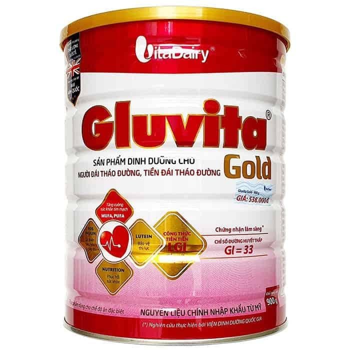 Hộp sữa bột Vitadairy Gluvita Gold, bổ sung dưỡng chất thiết yếu