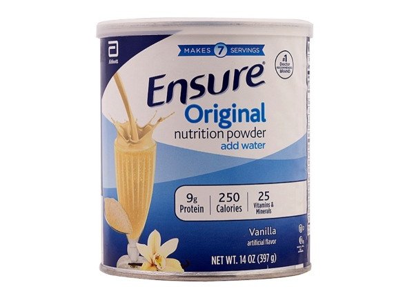 Hộp sữa Ensure Original Nutrition Powder hương vani, cung cấp thành phần dinh dưỡng toàn diện