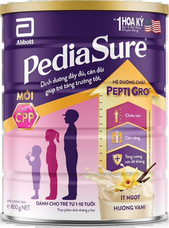 Hộp sữa Pediasure 800g mẫu mới, thay thế cho Pediasure 850g