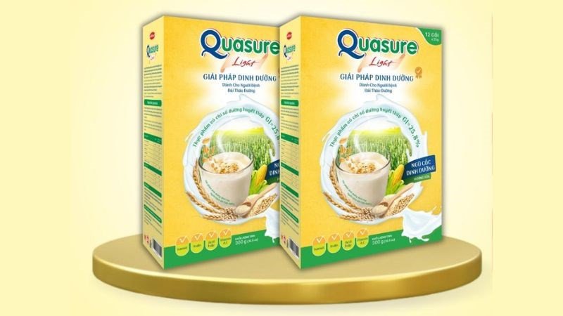 Hộp sữa Quasure Light Bibica, chuyên biệt cho người tiểu đường và tim mạch
