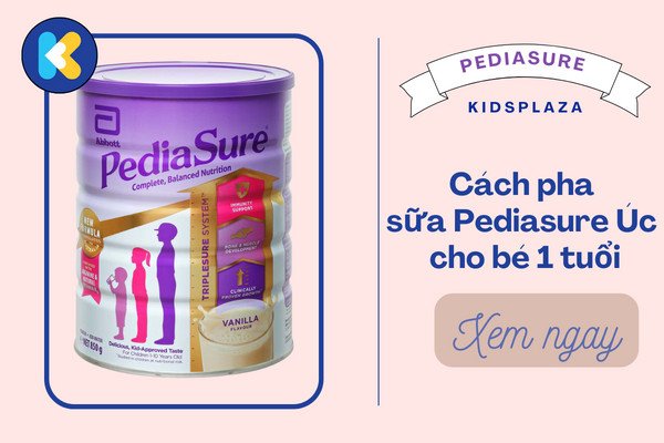 Hướng dẫn cách pha sữa Pediasure Úc đúng chuẩn cho bé với muỗng định lượng và bình sữa