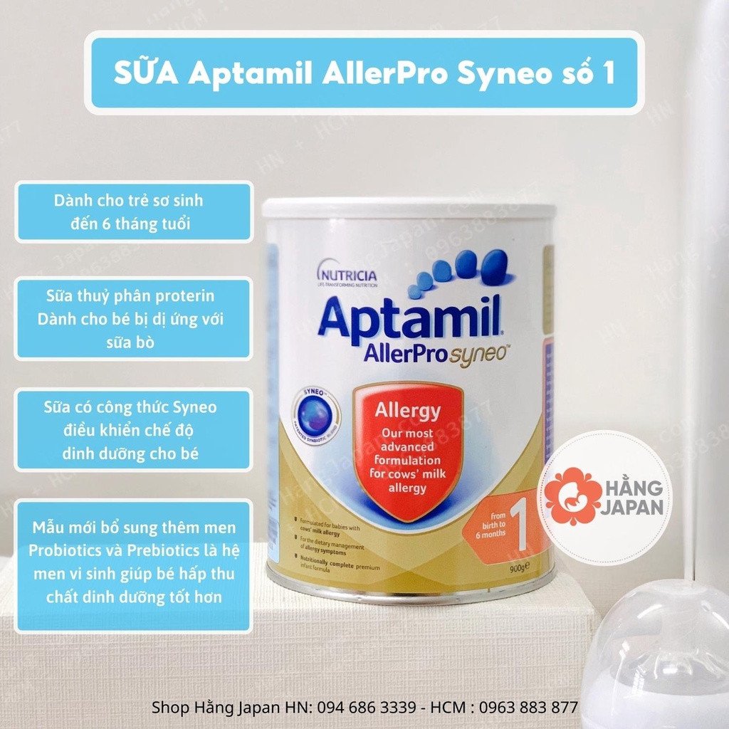 Hướng dẫn liều lượng pha sữa Aptamil AllerPro Syneo theo từng độ tuổi của bé