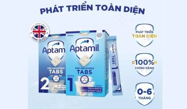 Hướng dẫn pha sữa Aptamil dạng thanh tiện lợi