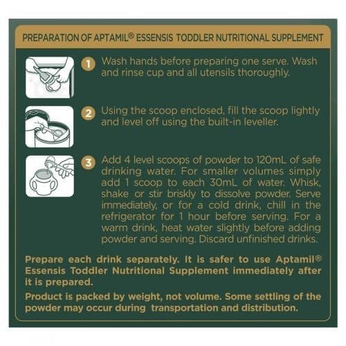 Hướng dẫn pha sữa Aptamil Essensis số 3