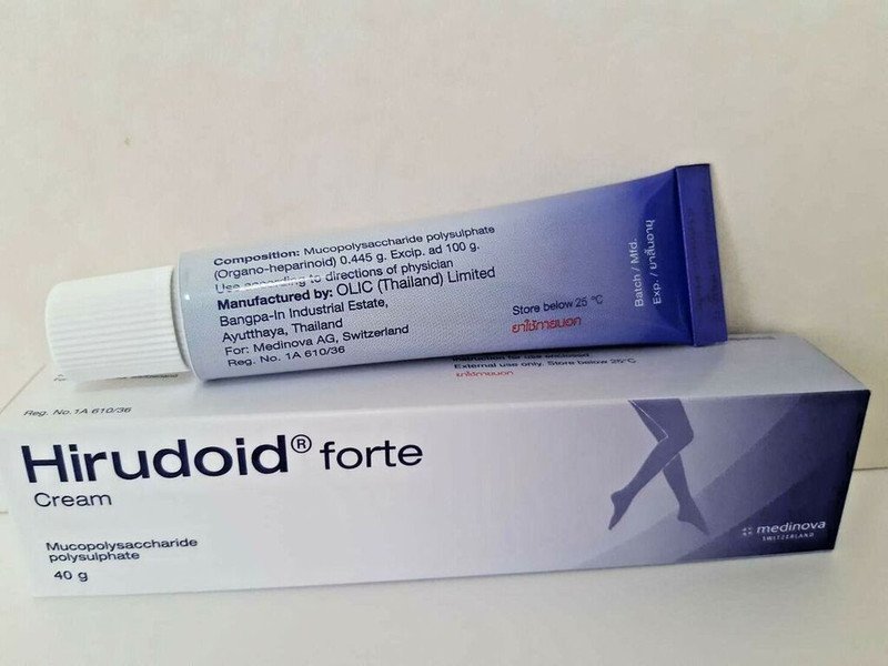 Kem bôi Hirudoid Forte Olic hỗ trợ trị giãn tĩnh mạch