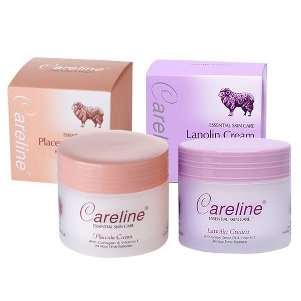 Kem dưỡng da nhau thai cừu Careline Úc Placenta Cream với Collagen và Vitamin E màu vàng