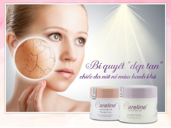 Kem nhau thai cừu Careline Lanolin Cream with Grape Seed Oil & Vitamin E màu tím