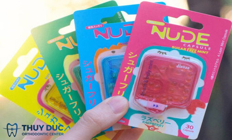 Kẹo ngậm Nude Capsule không đường