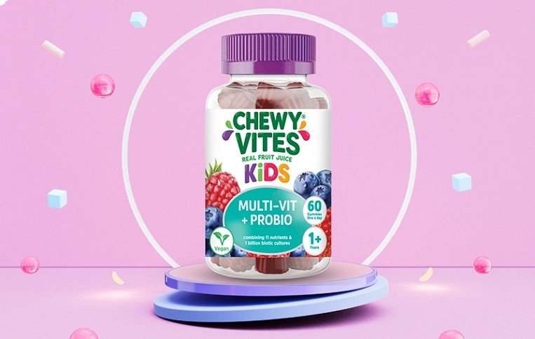 Kẹo vitamin tổng hợp cho bé Chewy Vites Multi-Vit và Probio