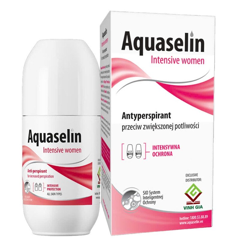 Lăn khử mùi Aquaselin Intensive Women kiểm soát mồ hôi hiệu quả